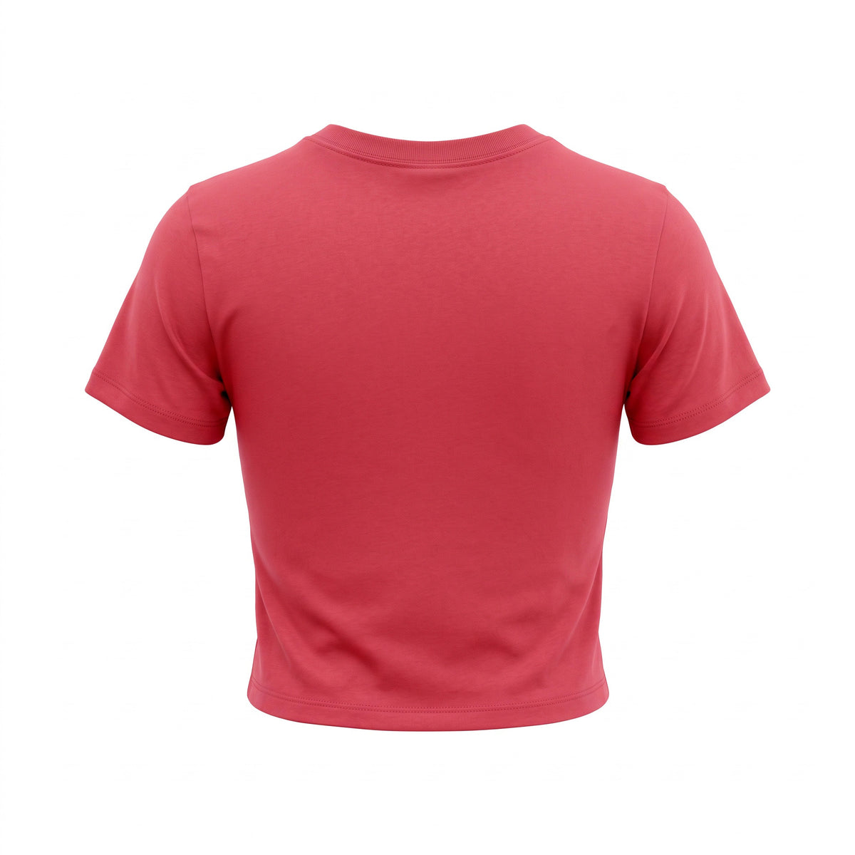 Red women's tee shirt with a dark red logo on the front chest that says ANGRY ORCHARD HARD CIDER on a white background.